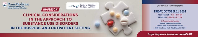 Clinical Considerations in the Approach to Substance Use Disorders in the Hospital and Outpatient Setting Banner